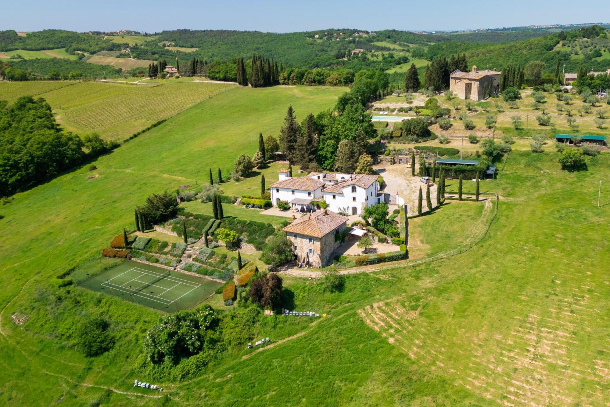 Villa Rignana Chianti Estate, Pool, Tennis,Cook Greve in Chianti Ngoại thất bức ảnh